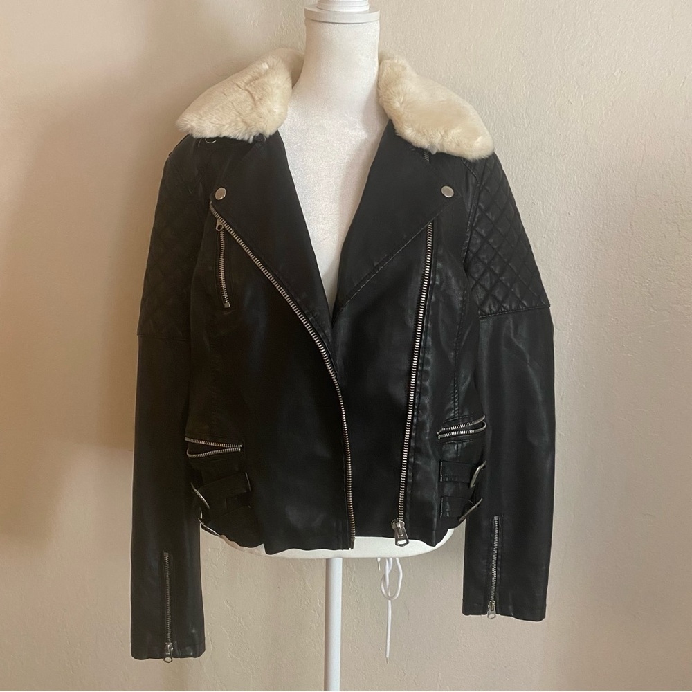 TOPSHOP | Faux Leather Jacket